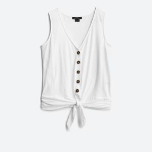 Sanctuary button up tie bottom tank